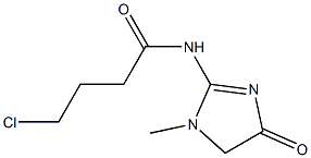 4-chloro-N-(1-methyl-4-oxo-4,5-dihydro-1H-imidazol-2-yl)butanamide|