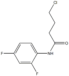 4-chloro-N-(2,4-difluorophenyl)butanamide,,结构式