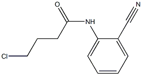 4-chloro-N-(2-cyanophenyl)butanamide,,结构式