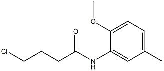 4-chloro-N-(2-methoxy-5-methylphenyl)butanamide 结构式