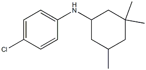 4-chloro-N-(3,3,5-trimethylcyclohexyl)aniline 化学構造式