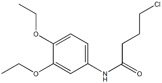 4-chloro-N-(3,4-diethoxyphenyl)butanamide Struktur