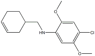  4-chloro-N-(cyclohex-3-en-1-ylmethyl)-2,5-dimethoxyaniline