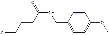 4-chloro-N-[(4-methoxyphenyl)methyl]butanamide 结构式