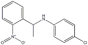 4-chloro-N-[1-(2-nitrophenyl)ethyl]aniline Structure