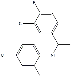 4-chloro-N-[1-(3-chloro-4-fluorophenyl)ethyl]-2-methylaniline