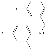 4-chloro-N-[1-(3-chlorophenyl)ethyl]-2-methylaniline