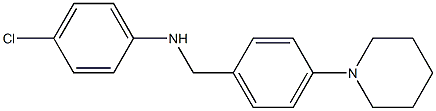 4-chloro-N-{[4-(piperidin-1-yl)phenyl]methyl}aniline