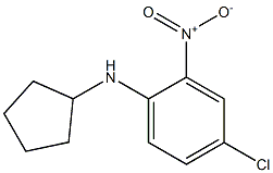 4-chloro-N-cyclopentyl-2-nitroaniline Struktur