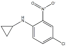 4-chloro-N-cyclopropyl-2-nitroaniline Structure