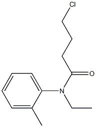 4-chloro-N-ethyl-N-(2-methylphenyl)butanamide Structure