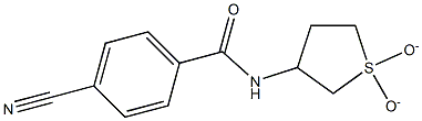 4-cyano-N-(1,1-dioxidotetrahydrothien-3-yl)benzamide,,结构式
