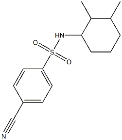 4-cyano-N-(2,3-dimethylcyclohexyl)benzene-1-sulfonamide Struktur