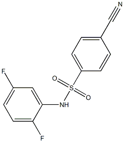 4-cyano-N-(2,5-difluorophenyl)benzenesulfonamide Structure