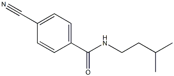4-cyano-N-(3-methylbutyl)benzamide Struktur
