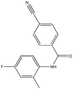  4-cyano-N-(4-fluoro-2-methylphenyl)benzamide