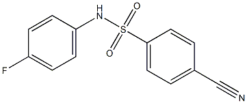 4-cyano-N-(4-fluorophenyl)benzenesulfonamide Structure