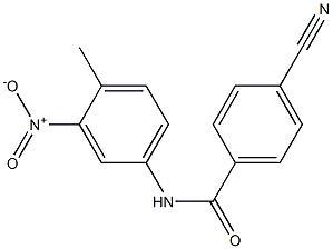4-cyano-N-(4-methyl-3-nitrophenyl)benzamide Structure