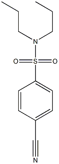 4-cyano-N,N-dipropylbenzenesulfonamide 化学構造式