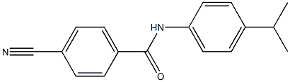 4-cyano-N-[4-(propan-2-yl)phenyl]benzamide Struktur