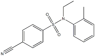 4-cyano-N-ethyl-N-(2-methylphenyl)benzene-1-sulfonamide
