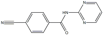 4-cyano-N-pyrimidin-2-ylbenzamide 结构式