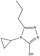 4-cyclopropyl-5-propyl-4H-1,2,4-triazole-3-thiol,,结构式