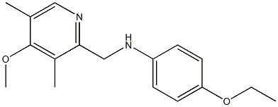 4-ethoxy-N-[(4-methoxy-3,5-dimethylpyridin-2-yl)methyl]aniline Struktur