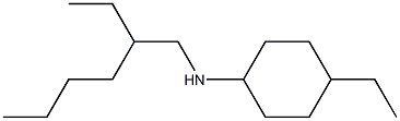 4-ethyl-N-(2-ethylhexyl)cyclohexan-1-amine 结构式