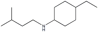 4-ethyl-N-(3-methylbutyl)cyclohexan-1-amine Struktur