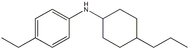 4-ethyl-N-(4-propylcyclohexyl)aniline Structure