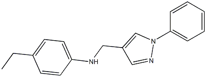 4-ethyl-N-[(1-phenyl-1H-pyrazol-4-yl)methyl]aniline Structure