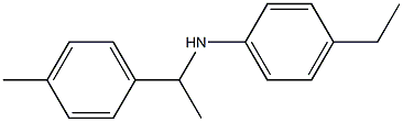 4-ethyl-N-[1-(4-methylphenyl)ethyl]aniline Structure