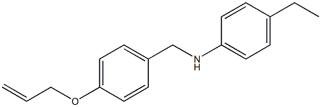 4-ethyl-N-{[4-(prop-2-en-1-yloxy)phenyl]methyl}aniline 结构式