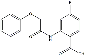 4-fluoro-2-(2-phenoxyacetamido)benzoic acid Struktur
