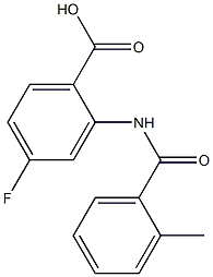 4-fluoro-2-[(2-methylbenzoyl)amino]benzoic acid Structure