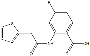 4-fluoro-2-[(thien-2-ylacetyl)amino]benzoic acid
