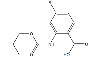 4-fluoro-2-{[(2-methylpropoxy)carbonyl]amino}benzoic acid|