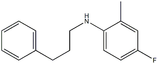 4-fluoro-2-methyl-N-(3-phenylpropyl)aniline Structure