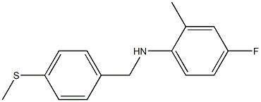 4-fluoro-2-methyl-N-{[4-(methylsulfanyl)phenyl]methyl}aniline