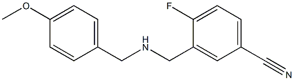 4-fluoro-3-({[(4-methoxyphenyl)methyl]amino}methyl)benzonitrile