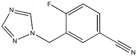 4-fluoro-3-(1H-1,2,4-triazol-1-ylmethyl)benzonitrile Struktur