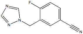 4-fluoro-3-(1H-1,2,4-triazol-1-ylmethyl)benzonitrile Structure