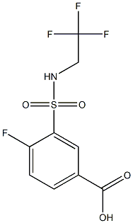 4-fluoro-3-[(2,2,2-trifluoroethyl)sulfamoyl]benzoic acid|