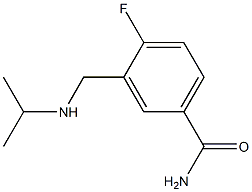 4-fluoro-3-[(isopropylamino)methyl]benzamide 结构式