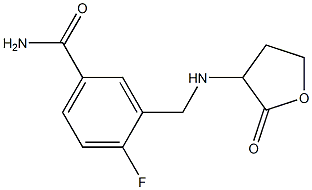 4-fluoro-3-{[(2-oxooxolan-3-yl)amino]methyl}benzamide