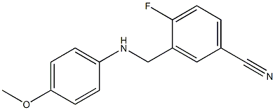 4-fluoro-3-{[(4-methoxyphenyl)amino]methyl}benzonitrile