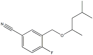 4-fluoro-3-{[(4-methylpentan-2-yl)oxy]methyl}benzonitrile|