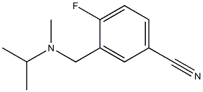 4-fluoro-3-{[isopropyl(methyl)amino]methyl}benzonitrile Struktur
