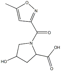4-hydroxy-1-[(5-methyl-1,2-oxazol-3-yl)carbonyl]pyrrolidine-2-carboxylic acid